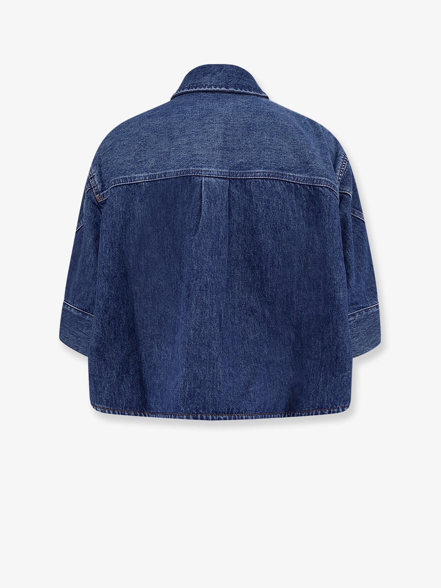 GIVENCHY: Cocoon blue denim shirt