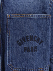 GIVENCHY: Cocoon blue denim shirt