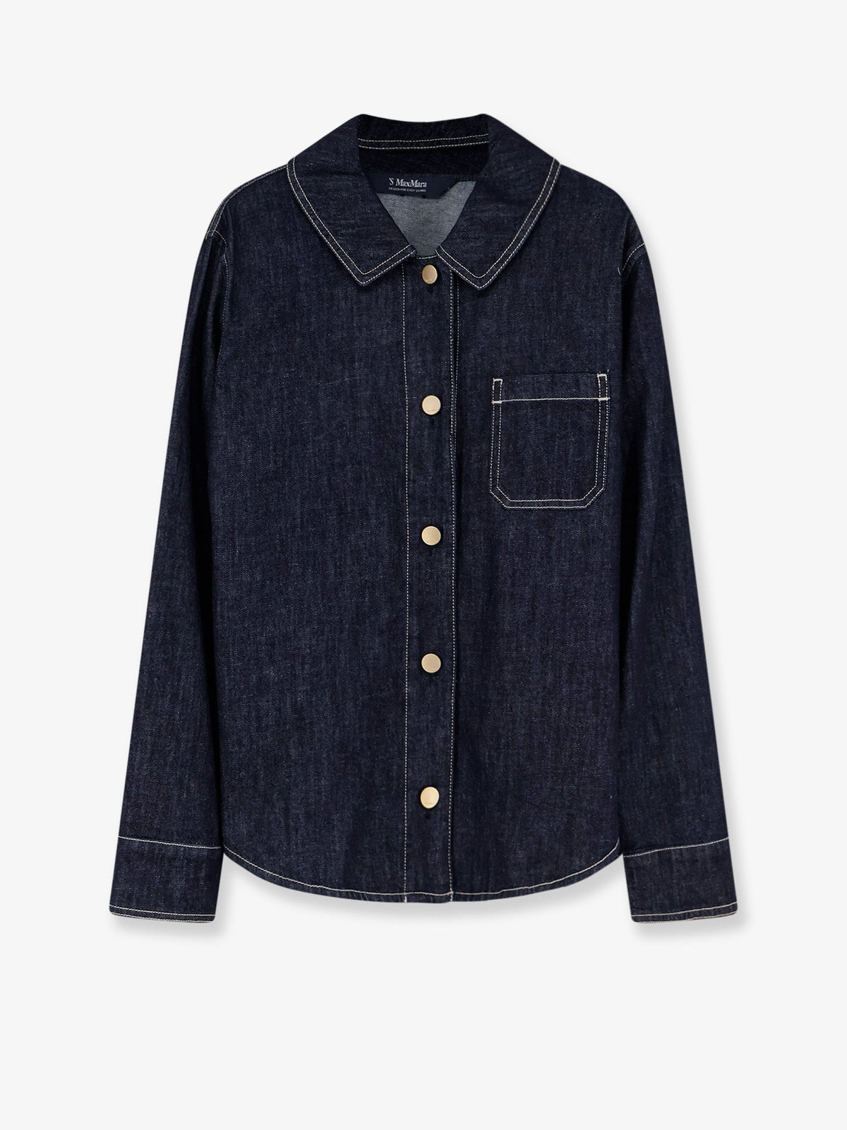 'S MAX MARA: Denim shirt