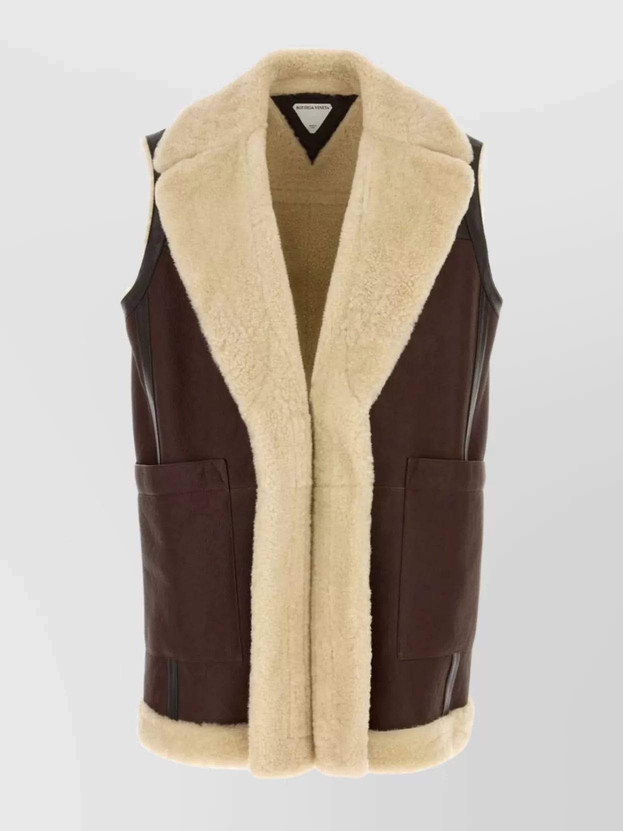Bottega Veneta: LEATHER AND SHEARLING VEST