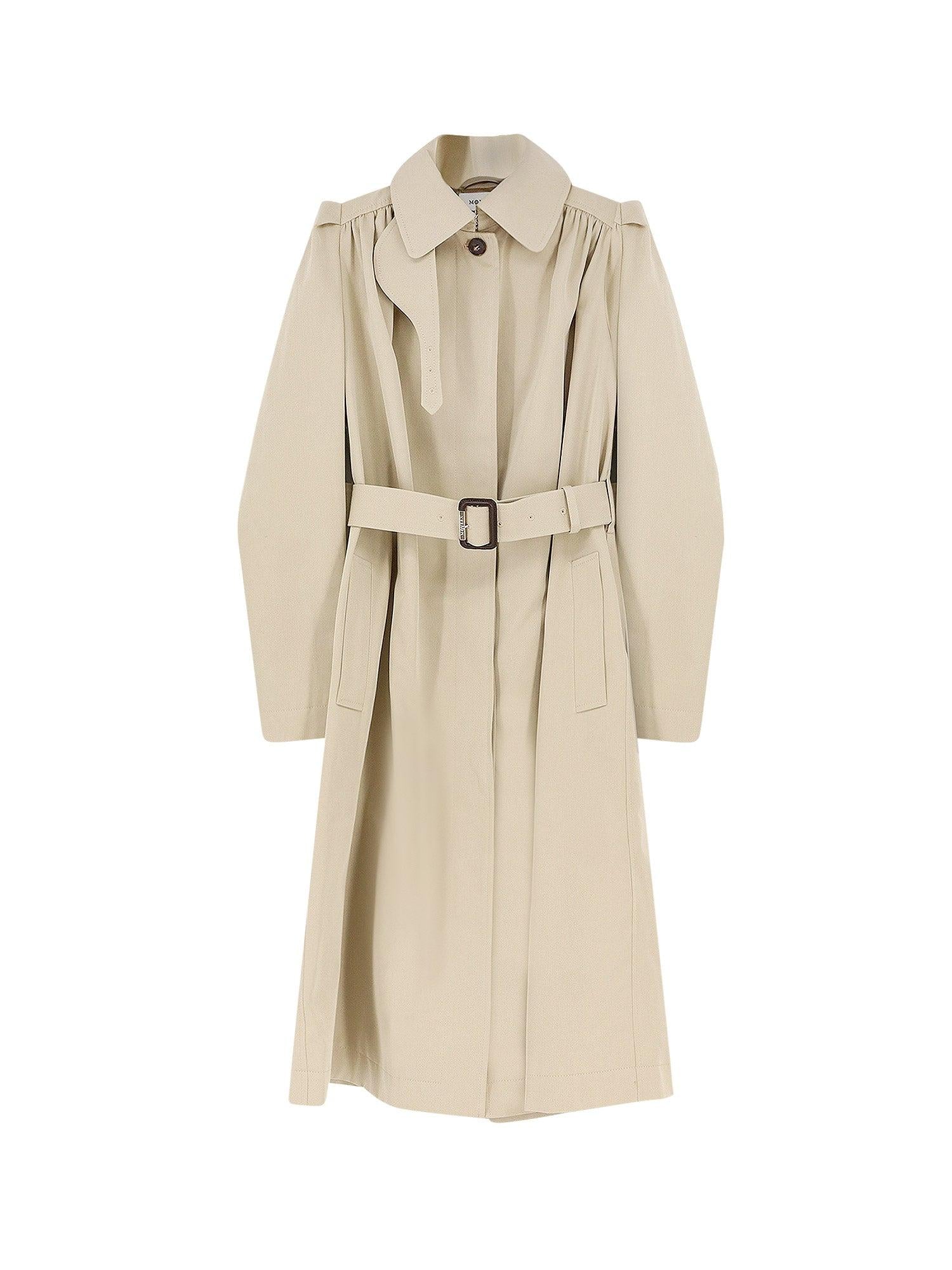 ALEXANDER MCQUEEN:Cotton trench with Puff sleeves
