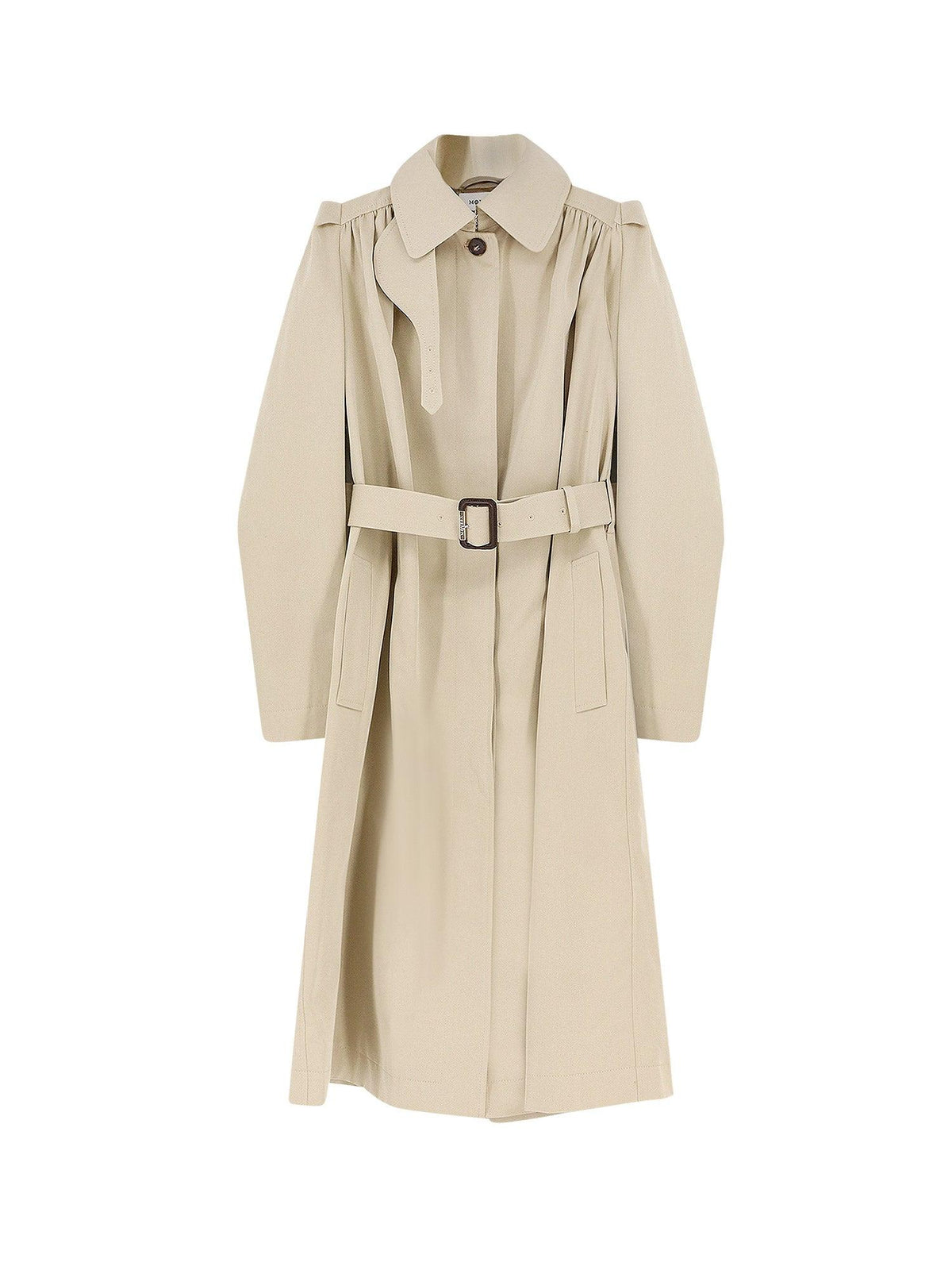 ALEXANDER MCQUEEN:Cotton trench with Puff sleeves