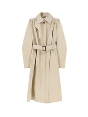 ALEXANDER MCQUEEN:Cotton trench with Puff sleeves
