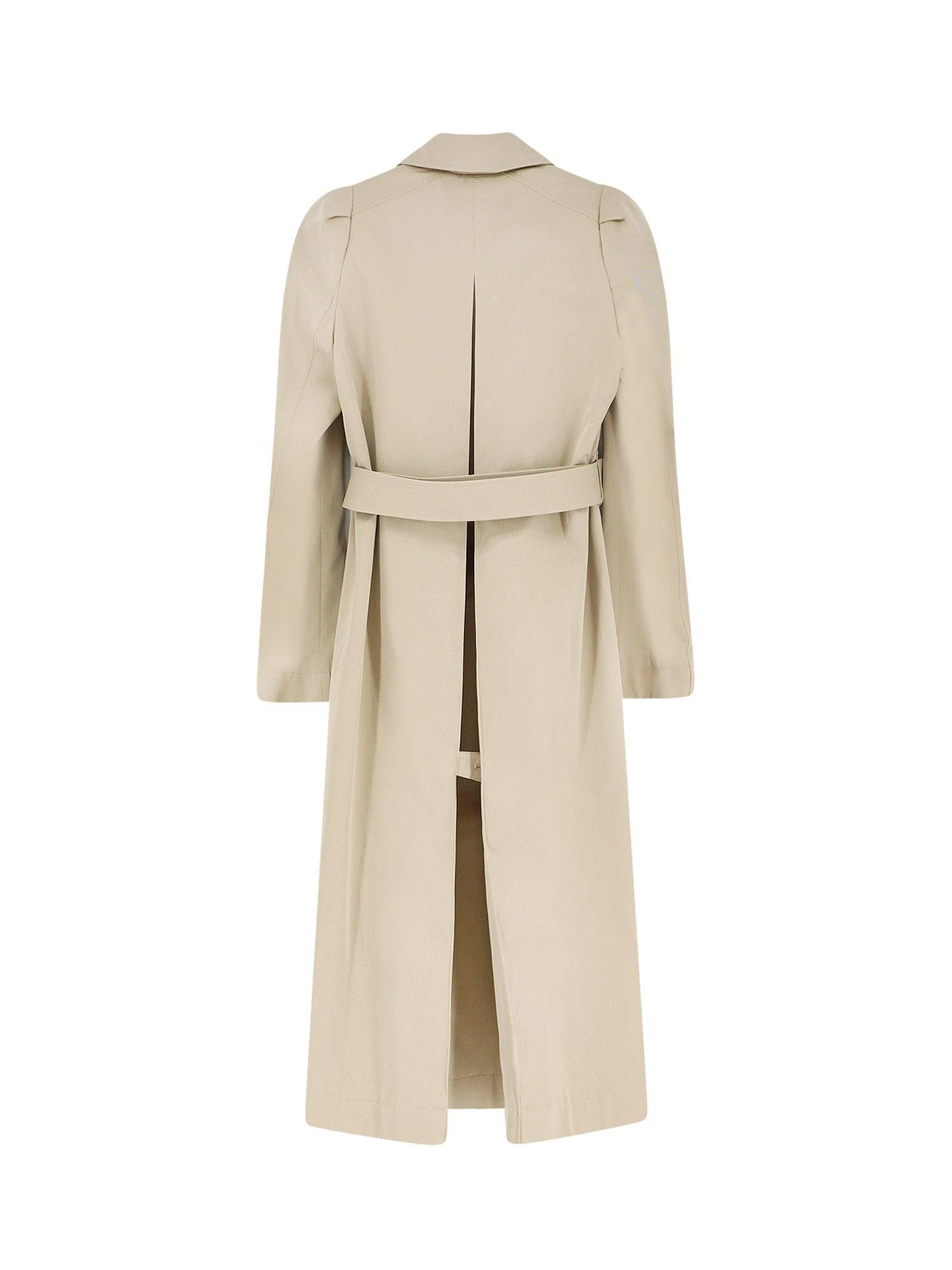 ALEXANDER MCQUEEN:Cotton trench with Puff sleeves