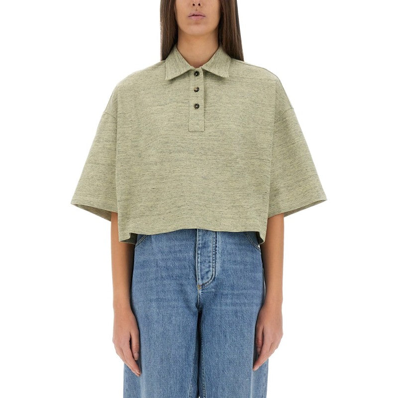Bottega Veneta:COTTON PIQUE POLO SHIRT