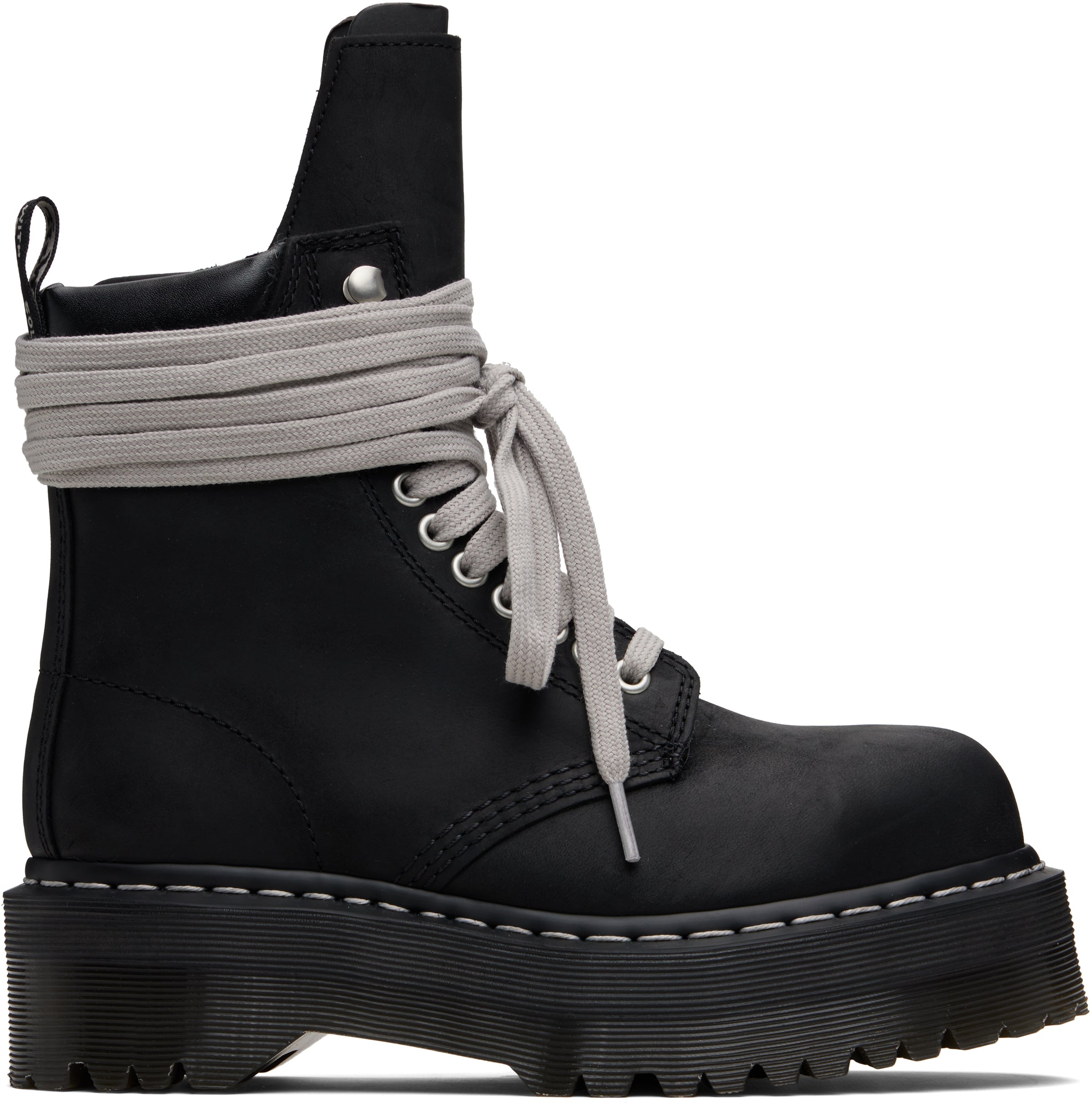 DR. MARTENS X RICK OWENS : QUAD SOLE STEEL TOE" BOOT DR. MARTENS X RICK OWENS