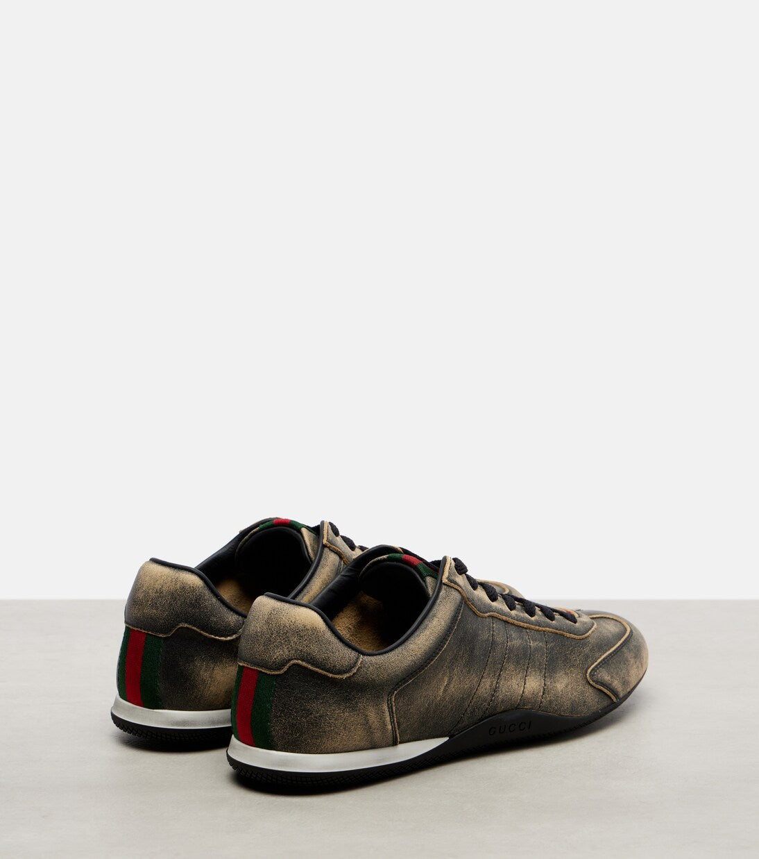 Gucci Shift délavé leather sneakers
