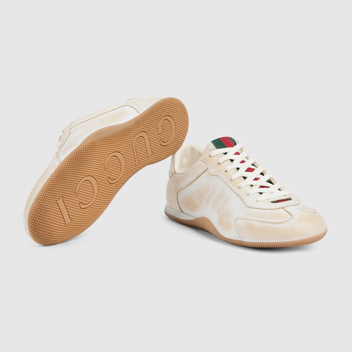 Gucci Shift faded leather sneakers