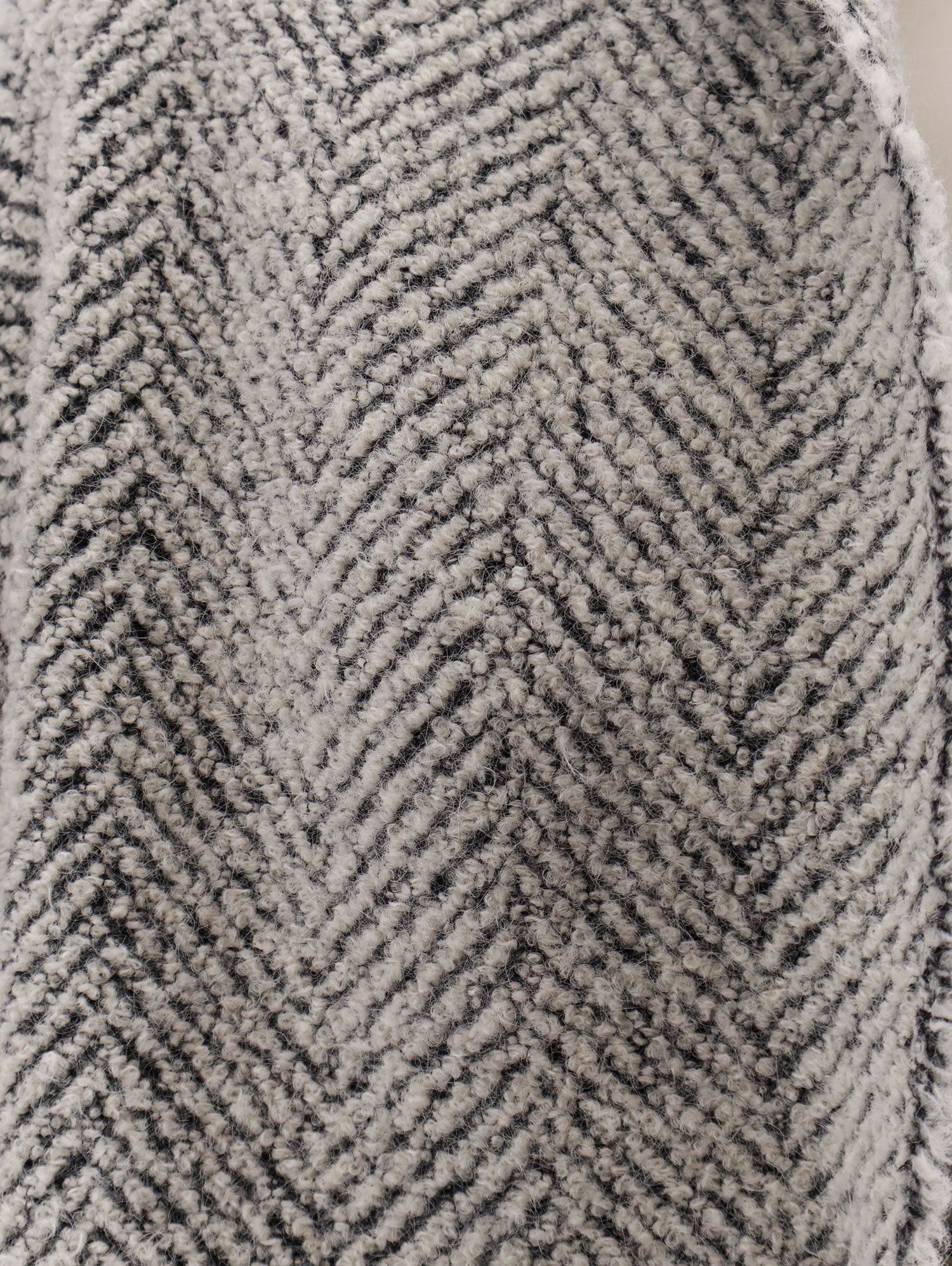 ALBERTA FERRETTI:Bouclé coat with herringbone pattern